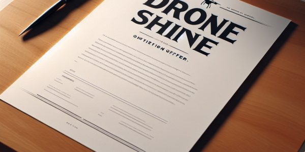 Getting,An,Offer,On,Paper,With,Text,"drone,Shine"